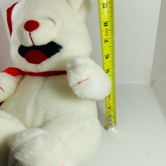 VTG Trendmasters Giggle Shake Christmas Holiday Bear Plush 1992 Tested Works - Picture 10 of 10